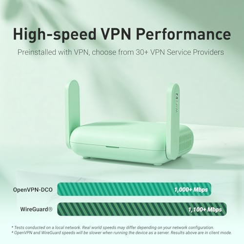 GL.iNet GL-MT3600BE wireless travel router setup demonstrating phone tethering via the integrated high speed USB port