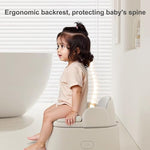 Bebamour grey toddler potty chair with ergonomic backrest