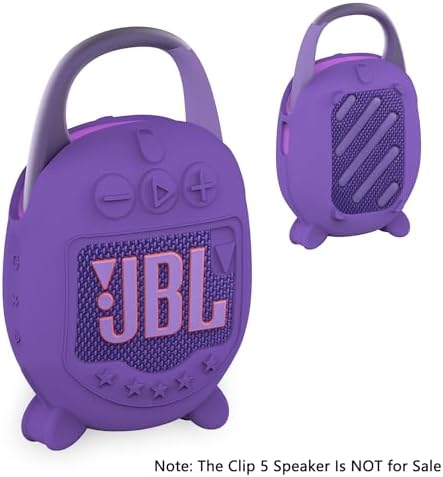 Lightweight non-slip premium purple rubber casing tailored for ultra-portable wireless audio devices
