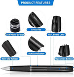 InCliick security spy pen next to a smartphone displaying the mobile application alert interface.