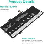 Back profile of the unbranded premium laptop battery replacement showing the mounting screw holes