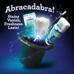 GuruNanda Oxyburst dual chamber mouthwash bottle highlighting hydrogen peroxide and essential oils chambers