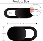 Close up view of the camera privacy slider moving smoothly between open and closed positions.