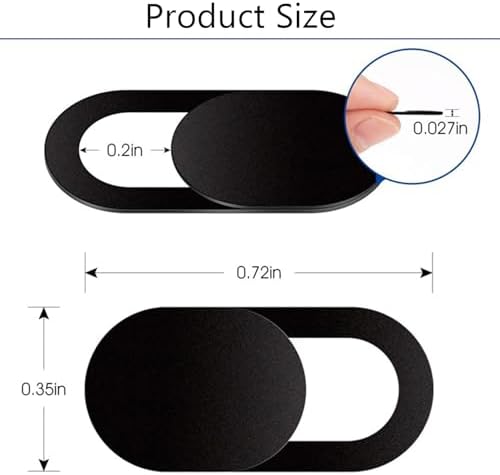 Close up view of the camera privacy slider moving smoothly between open and closed positions.