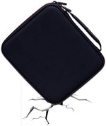 Ltgem protective bag shown sliding into a backpack for travel portability