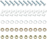 Box Contents Showing Heavy Duty Carriage Bolts And Spacer Blocks For Universal Rails