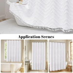 OWENIE farmhouse luxury cloth curtain packaged neatly illustrating the premium woven quality