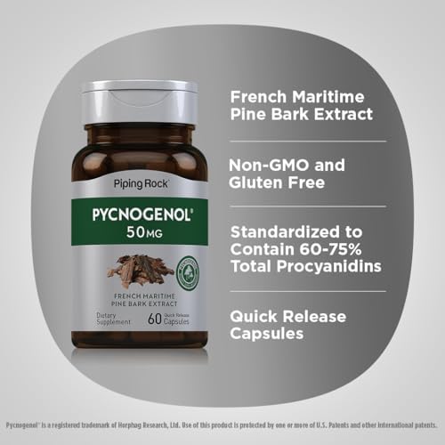 USA imported Piping Rock Pinus pinaster extract capsules for men and women wellness