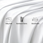 Zaizaihome white king size flat bed sheet neatly folded showcasing its silky sheen.