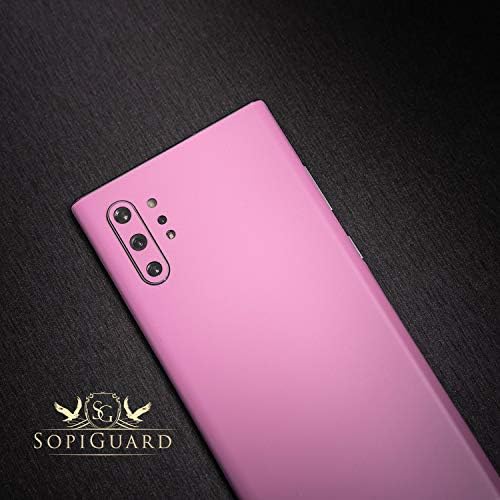 SopiGuard edge-to-edge protective wrap matte pink keyboard panel close-up view