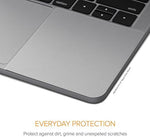 UPPERCASE MacBook Pro 16 Inch skin cover texture comparison showing seamless blend with aluminum surface