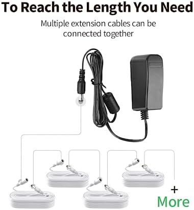 Tonton 2 pack 1 meter power cables laid out to demonstrate precise build quality and length.
