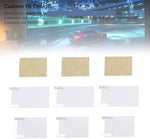 Anti blue light screen guard kit applied to dual screen gaming console.