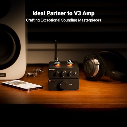 Fosi Audio P3 package contents including the preamplifier unit, two vacuum tubes, and power supply.