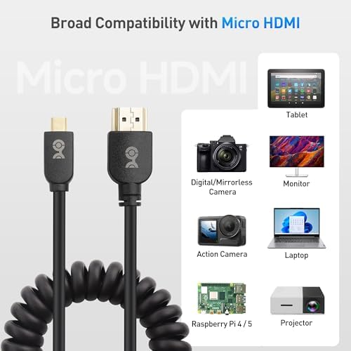 Flexible one to three feet retractable design of the Cable Matters 8K video cable