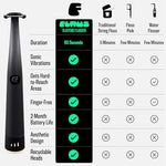 FLAUS dentist recommended premium electric flosser replacement components side angle view