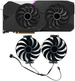 WLQTKST replacement GPU cooler fans back view displaying the motor sticker with model number FDC10U12S9-C