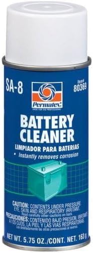 Permatex 80369 Battery Cleaner aerosol can front view for terminal maintenance