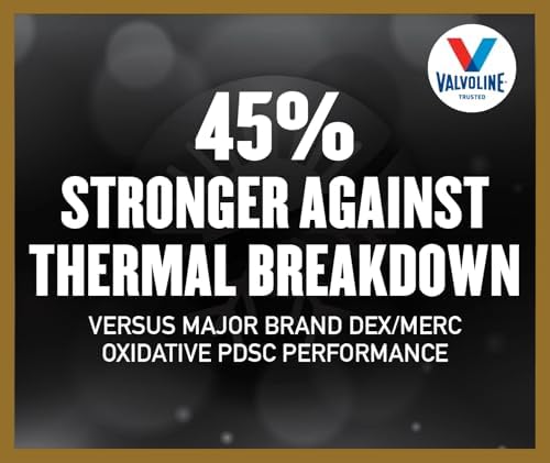 Valvoline high performance full synthetic red automatic transmission fluid container