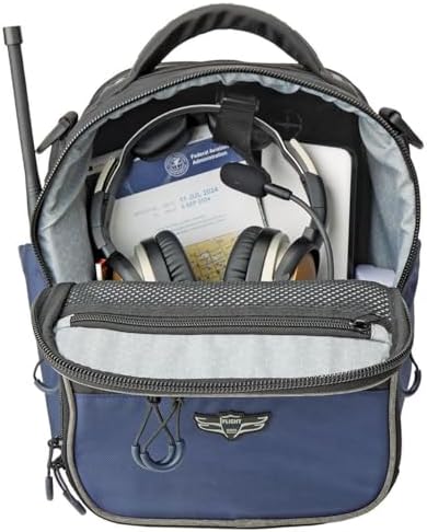 Flight Gear Sporty's Aviation Tablet Bag side profile with pockets