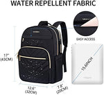 Vankean travel backpack purse side profile highlighting the built in external USB charging port.