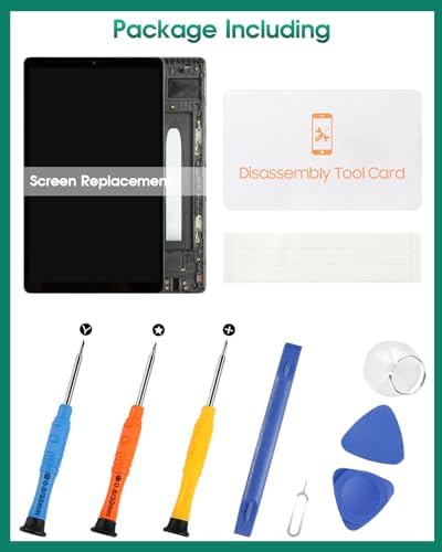 Authentic SRJTEK premium glass digitizer assembly packaging for tablet repair.