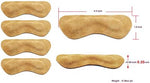 Thick padded heel cushions showing the self-adhesive backing for secure grip.