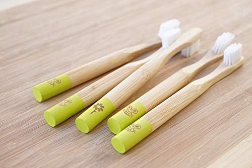 Top view of the Rain baby toothbrush showcasing the compact head for infant dental care.