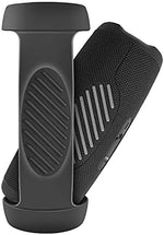 Durable speaker protective cover with metal carabiner clipped to gear