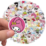 100Pcs Cool Character Sanrio Stickers for Water Bottles Skateboard Luggage Laptop Bumper Waterproof Vinyl Stickers Bulk for Boys Teens Adults (Sanri) - Image 3