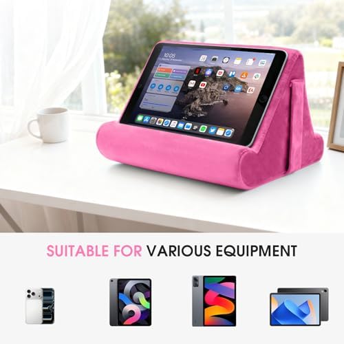 Sttargxing multi angle laptop and smartphone stand showing removable washable microfiber cover detail