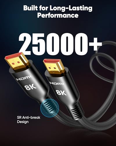 Highwings home theater connection cord highlighting the robust strain relief boot structure.