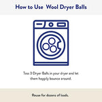 Eco friendly reusable dryer balls for reducing drying time and fabric wrinkles