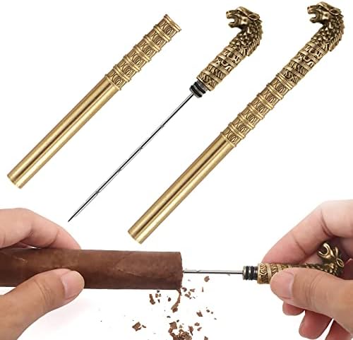 Scotte V-Cut Cigar Cutter Guillotine Precision Cigar Draw Enhancer Tool Needle & Sharp Perfect Cigar Cutters Cigar Accessories Set - Image 7
