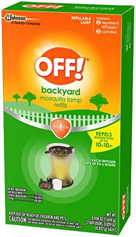 Top view of Off! Mosquito Lamp Refill box for outdoor protection
