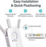 Close up of Tp-Link Re450 smart signal indicator light