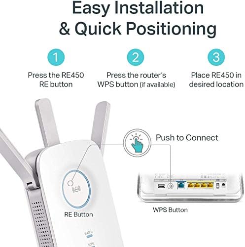 Close up of Tp-Link Re450 smart signal indicator light