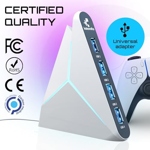 Kokovolta USB hub connected to gaming console and keyboard