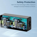 ELECBRAiN premium power brick displaying the compact design ideal for travel and office use.