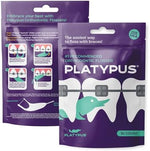 Platypus dental ortho picks showing patented spatula end under archwire