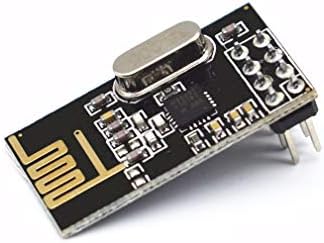 Close up of HiLetgo NRF24L01+ 2.4GHz module pins