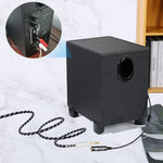 Devinal audio cable showing braided nylon texture