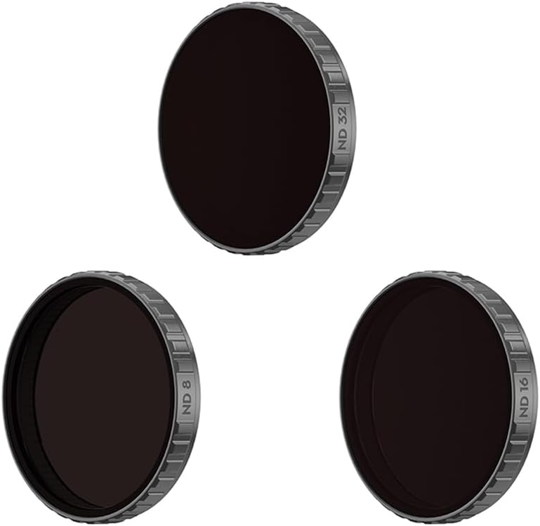 DJI Osmo Action ND Filter Kit front view showing three filters