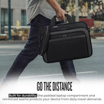 Solo Empire 17.3 Inch Laptop Briefcase, TSA Friendly, Black/Grey - Image 7