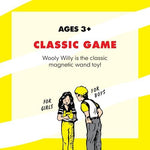 Mess free retro magnetic personalities board travel game close up