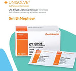 Individually wrapped Uni-Solve medical adhesive remover wipes for skin care