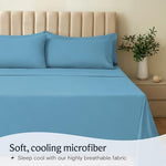 LuxClub microfiber bed sheets showing deep pocket design