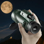 Generic portable monocular scope side profile highlighting the rubberized slip resistant texture.