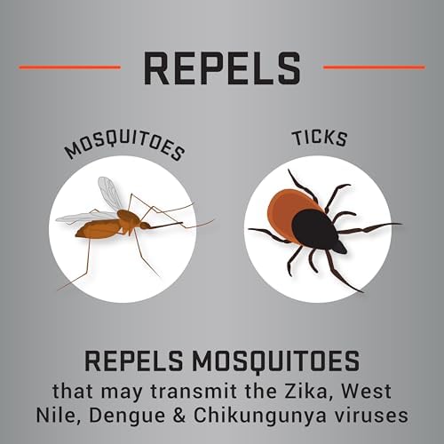 Repel 100 heavy duty bug spray product display text close up