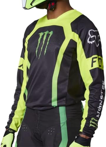 Back view of the Monster logo jersey showing the extended drop tail hem design